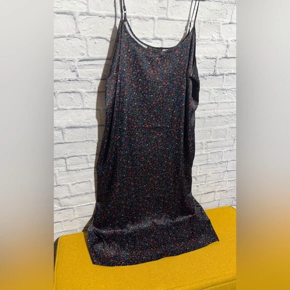 Eloquii Black Floral Slip Dress, Size 20 - Picture 3 of 6